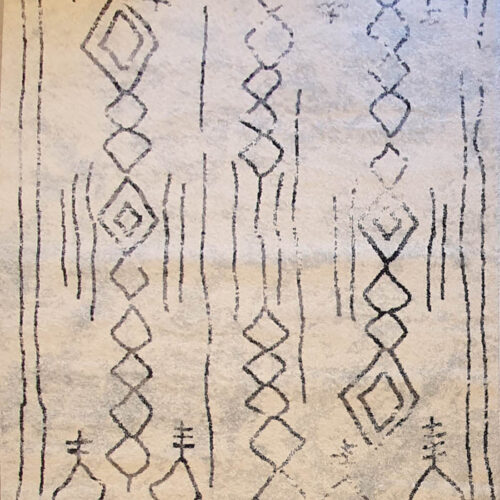 שטיח מודרני שחור לבן – תמונה 2
