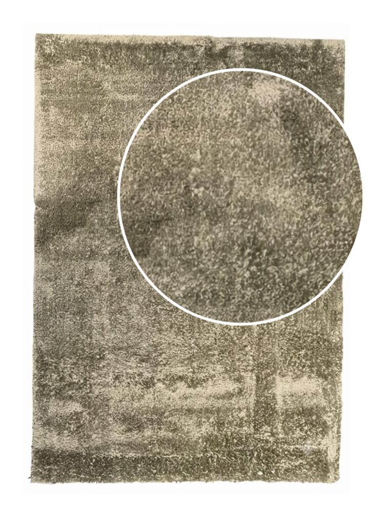 שטיח שאגי ירוק — צילום מוצר